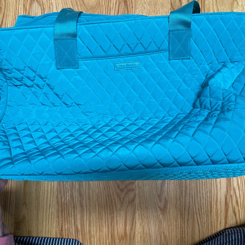 Vera Bradley Quilted Blue Duffel Bag- NWT